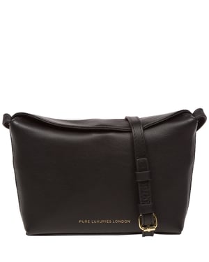 'Lolo' Black Nappa Leather Cross Body Bag