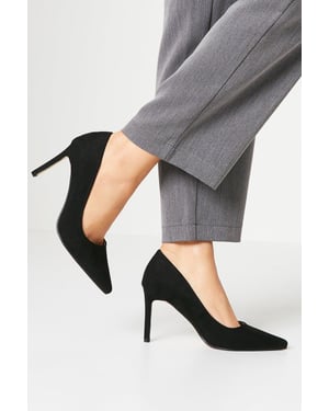 Wide Fit Dash Pointed Court Shoes