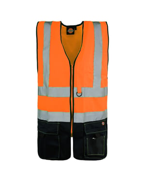 Dickies Two Tone Hi-Vis orange väst för män