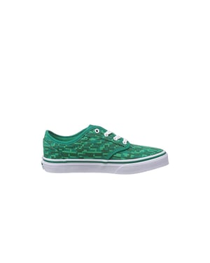 Vans Atwood Lace-Up Green Canvas Kids Plimsolls ZNRFDN