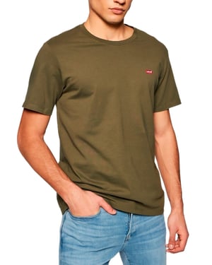 Levi's Heren T-shirt in Groen