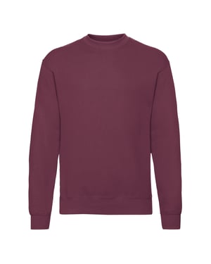 Fruit Of The Loom Heren Set-In Belcoro® garen Sweatshirt (Bordeaux)