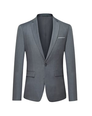 Mörkgrå Casual Blazer Slim Fit Business Blazer