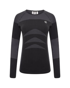 Dare 2B Dames/Dames In The Zone II Base Layer Top met lange mouwen (Zwart)
