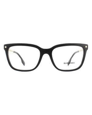 Burberry Square dames zwart op vintage cheque glazen frames