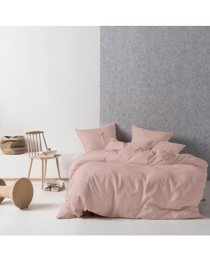 Stunning Minimalistic Nimes Linen Duvet Cover Set