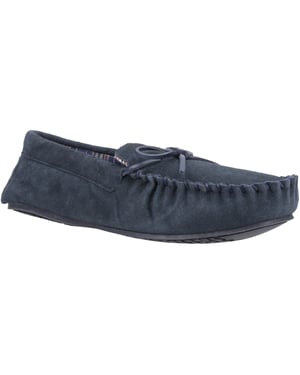 Hush Puppies Clyde Suede Men's Navy Slippers