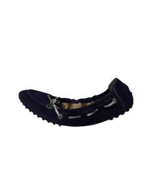 Tod's Scrunch Ballerina's in Koninklijk Blauwe Suède
