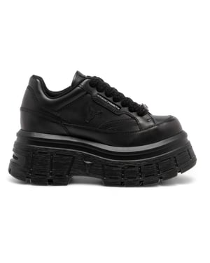 Windsor Smith Zwarte Chunky Leren Sneakers - Swerve
