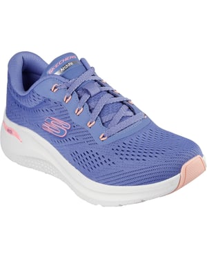 Skechers Arch Fit 2.0 - Big League Textiel Dames Blauw/Roze Trainers