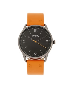 Vereenvoudig het 6300 horloge met leren band