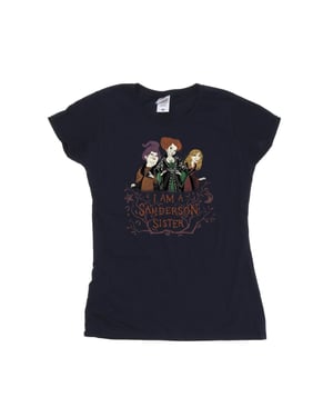 Disney Dames/Dames Hocus Pocus Sanderson Zus Katoenen T-Shirt (Marineblauw)