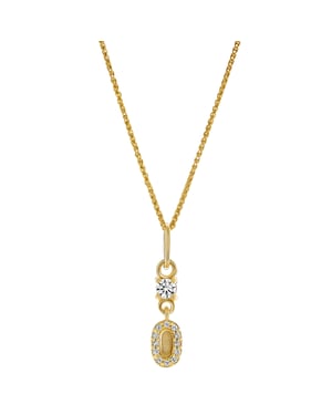Orphelia 'Lily' Women's 925 Sterling Silver Pendant with Chain - Gold ZH-7582/G