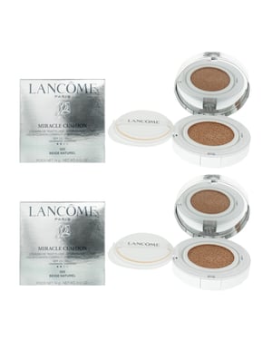 Lancome Teint Miracle Cushion Compact #025 Beige Natural Foundation 14g x 2