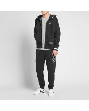 Nike Air trainingspak voor heren met doorlopende ritssluiting volledig in zwart
