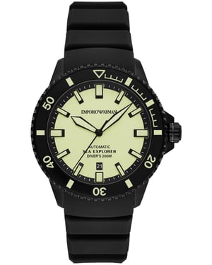 Emporio Armani Sea Explorer Heren Zwarte Horloge AR60085