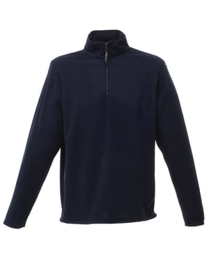 Regatta Heren 170 Series Anti-pill Zip Neck Micro Fleece (Donkere marine)