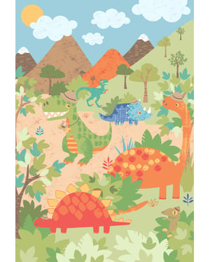 Dinosaur Wall Mural Multi
