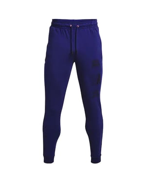 Under Armour Rival Terry Mens Blue Track Pants