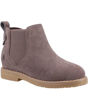 Hush Puppies Meisjes Mini Maddy Suede Enkellaarsjes (Grijs)