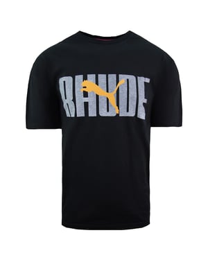 Puma x Rhude Graphic Short Sleeve Crew Neck Black Mens T-Shirt 596757 51