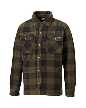 Dickies Heren Portland Lange Mouw Polyester Polar Fleece Gevoerde Shirt