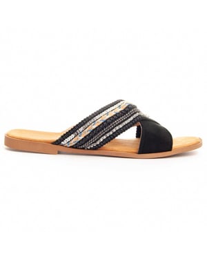 Montevita Platt Sandal Flipp5 I Svart