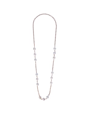 Orphelia Dames 925 Sterling Zilveren Ketting - Roze ZK-7462