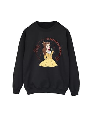 Li-cense Disney dames beauty and the beast i´d rather be reading sweatshirt