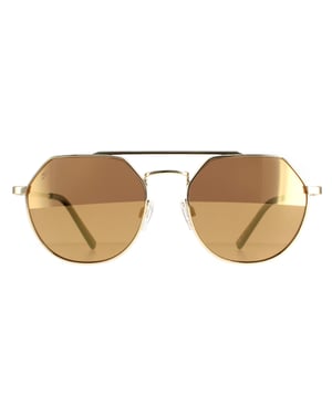 Serengeti Aviator unisex Shiny Light Gold Saturn -stuurprogramma's goud gepolariseerd Shelby