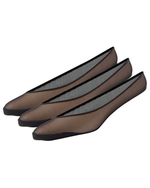Superga Womens/Ladies No Show Socks (Pack of 3) (Black)