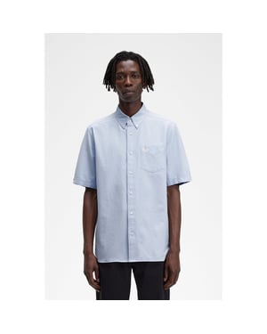 Fred Perry Heren Korte Mouwen Oxford Shirt