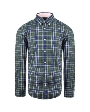 Eden Park Paris Regular Heren Grijs Oxford Overhemd