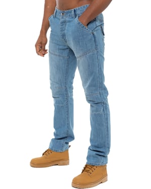 Enzo Denim Jeans Rechte Pijp Heren - Hemelsblauw