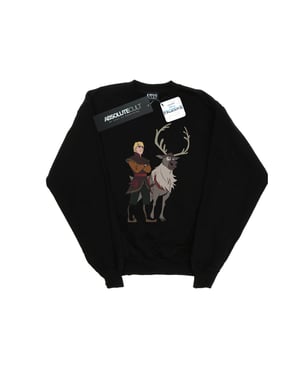 Disney Jongens Frozen 2 Sven en Kristoff Sweatshirt (Zwart)