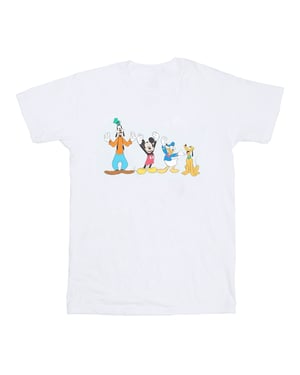 Disney Jongens Mickey Mouse Vrienden T-shirt (Wit)