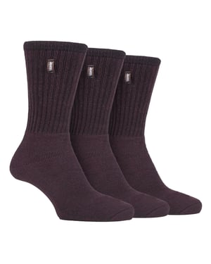 JEEP - 3 Pairs Mens Vintage Cotton Cushioned Socks for Hiking Boots