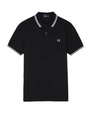 Men's Fred Perry M3600 Twin Tipped Polo Shirt in Navy