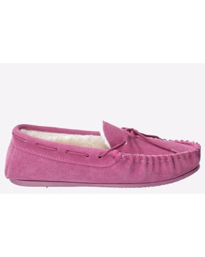 Hush Puppies Allie Suède Damesroze Pantoffels