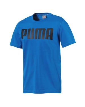 Puma Modern Sports Relax Short Sleeve T-Shirt Tee Top Blue - Mens
