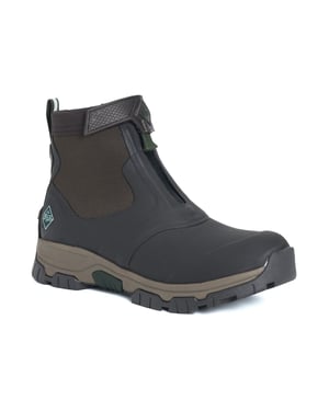 Muck Boots Apex Mid Zip Rubber Dark Brown Wellington Boots