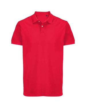 SOLS Unisex Adult Pacific Piqué Tweelingnaaldssteek Poloshirt (Volksrood)