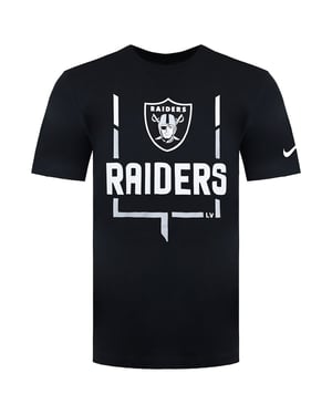 Nike NFL Las Vegas Raiders Legend Goal Post T-shirt för herrar, svart
