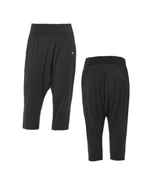 Puma Dames Drapey Charcoal 3/4 Dance Joggers