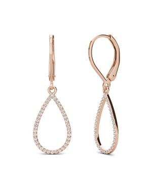 Laelia Dangling Hoop Earrings - Oostenrijks kristal