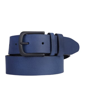 Petrol Industries - Heren Leren Riem - Blauw