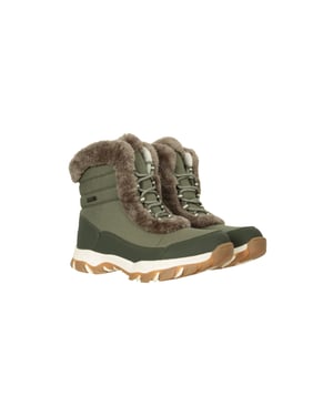 Mountain Warehouse Dames/Dames Ohio Thermische Snowboots met Korte Schacht (Licht Khaki)