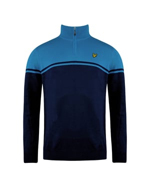 Lyle & Scott Croft Golf Heren Winterblauwe sweater