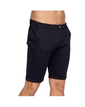 Crosshatch Herr Sinwood Chino Shorts (Marineblå)