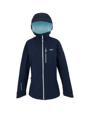 Regatta Dames/Dames Birchdale II Waterdichte Jas (Marine/Icy Morn)